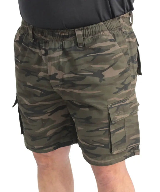 Mens Eagle Camo Baler Cargo Shorts