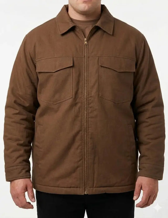 Mens Eagle Canvas Jackets Brown