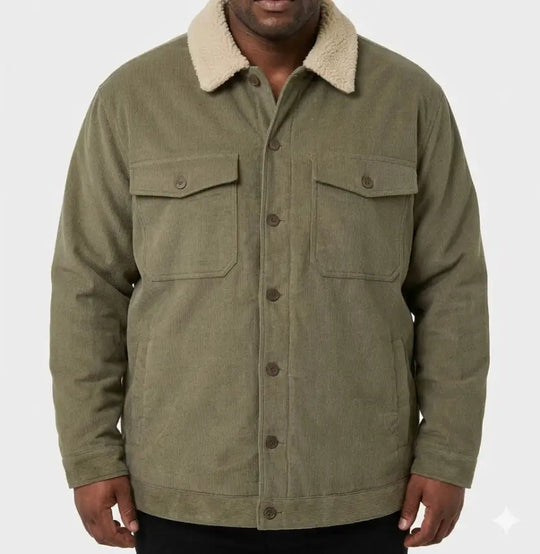 Mens Eagle Courdroy Jackets Olive