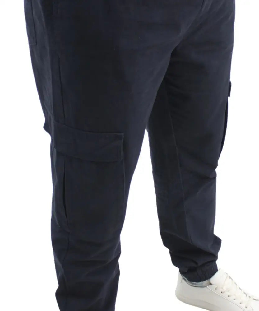 Mens Elasticated Cargo Pants | Eagle Clothing | Plus Size | Big & Tall