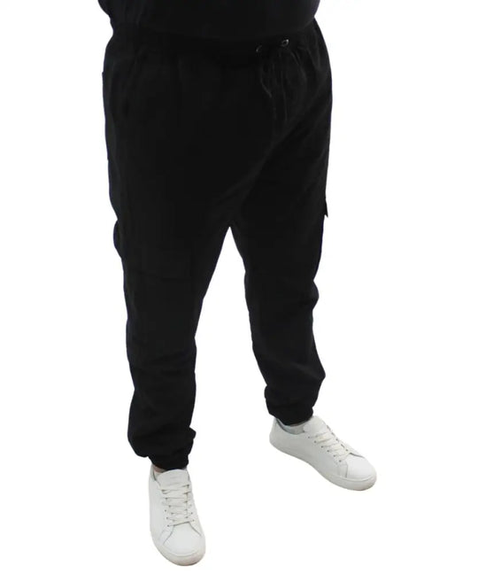 Mens Elasticated Cargo Pants