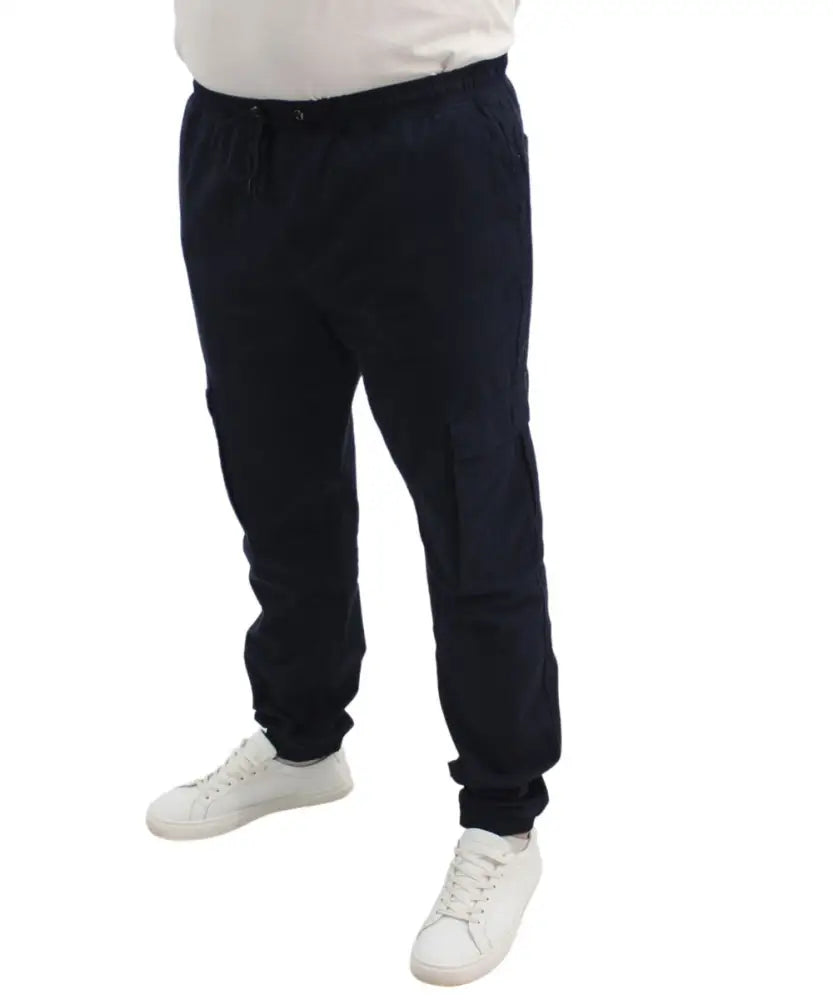 Mens Elasticated Cargo Pants | Eagle Clothing | Plus Size | Big & Tall