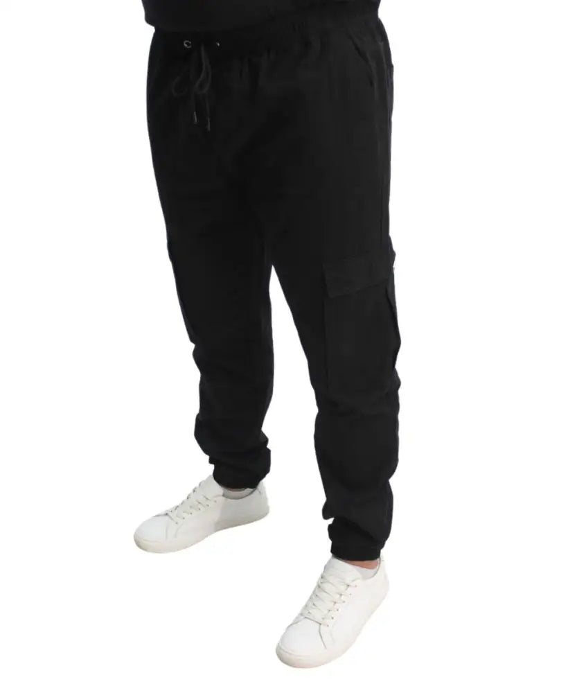 Mens Elasticated Cargo Pants | Eagle Clothing | Plus Size | Big & Tall