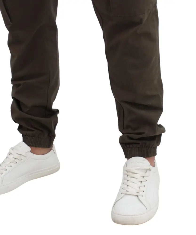 Mens Elasticated Cuff Cargo Pants | Eagle Clothing | Plus Size | Big & Tall