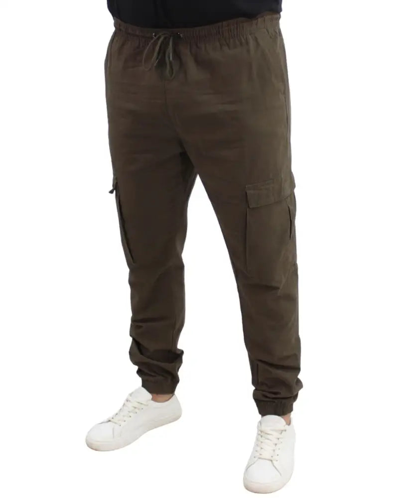 Mens Elasticated Cuff Cargo Pants | R599.90 | Eagle Clothing | Plus Size | Big & Tall