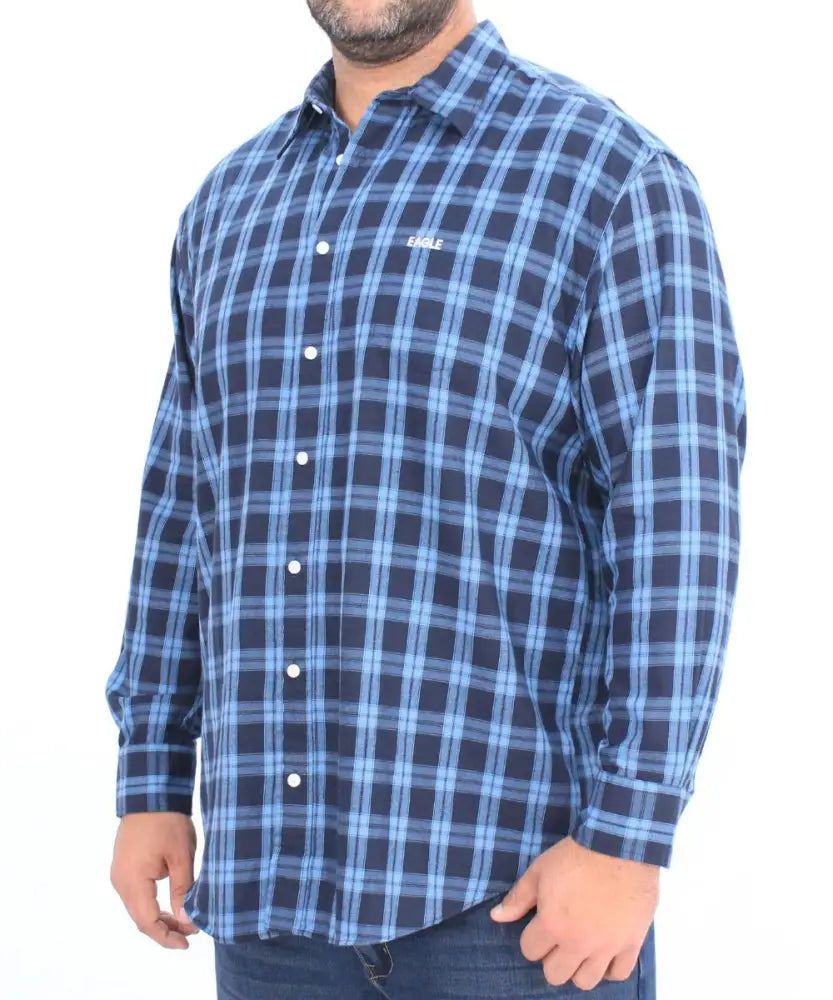 Mens Long Sleeve Brushed Shirt | R499.90 Eagle Clothing Plus Size Big & Tall