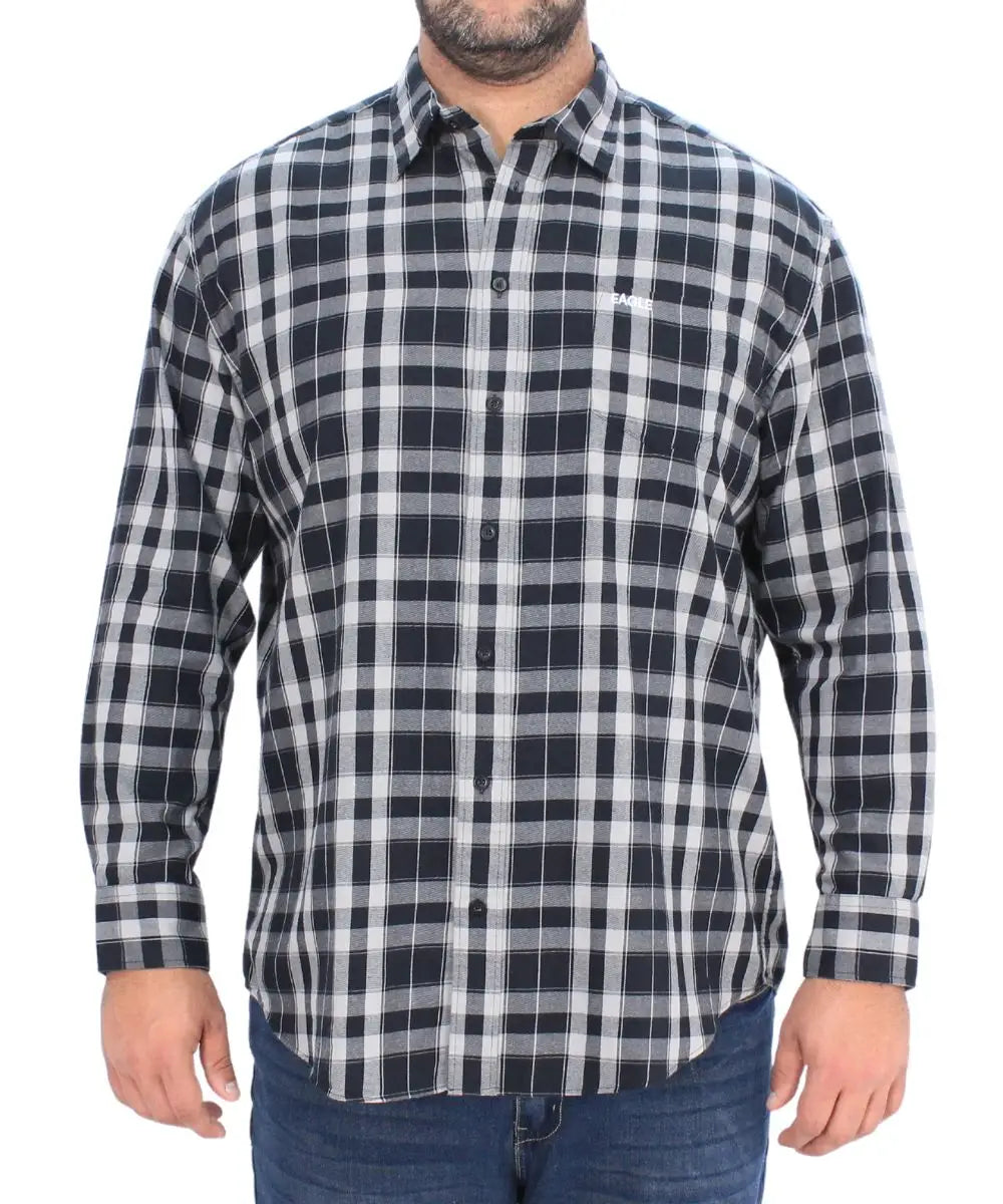 Mens Long Sleeve Brushed Shirt | R499.90 Eagle Clothing Plus Size Big & Tall
