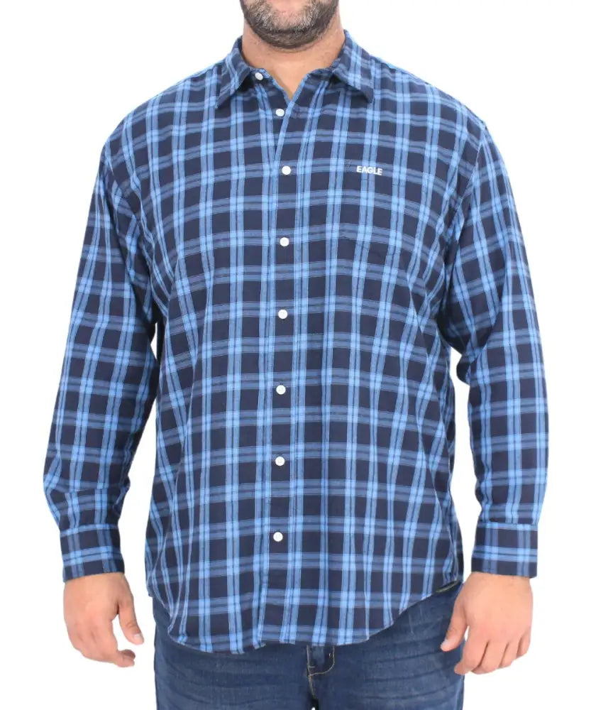 Mens Long Sleeve Brushed Shirt | R499.90 Eagle Clothing Plus Size Big & Tall