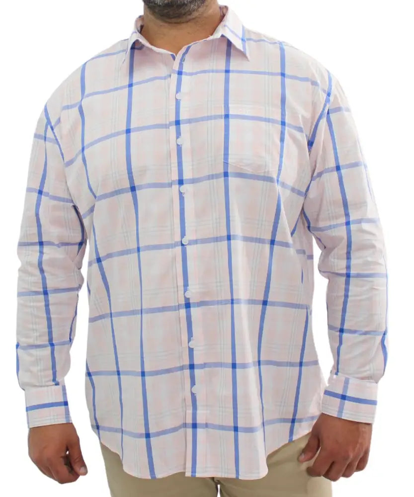 Mens Long Sleeve Check Shirt | R499.90 | Eagle Clothing | Plus Size | Big & Tall