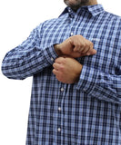 Mens Long Sleeve Check Shirt | Eagle Clothing | Plus Size | Big & Tall