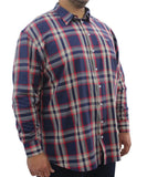 Mens Long Sleeve Check Shirt | Eagle Clothing | Plus Size | Big & Tall