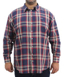 Mens Long Sleeve Check Shirt | Eagle Clothing | Plus Size | Big & Tall