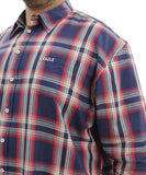 Mens Long Sleeve Check Shirt | Eagle Clothing | Plus Size | Big & Tall