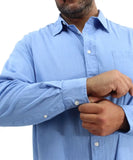 Mens Long Sleeve Linen Shirt