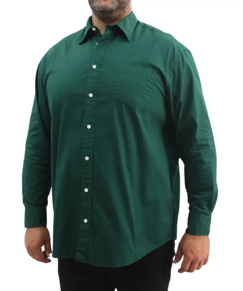 Mens Long Sleeve Oxford Shirt | Eagle Clothing | Plus Size | Big & Tall