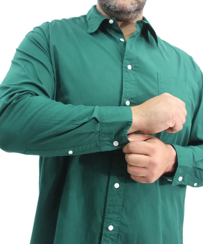 Mens Long Sleeve Oxford Shirt | Eagle Clothing | Plus Size | Big & Tall