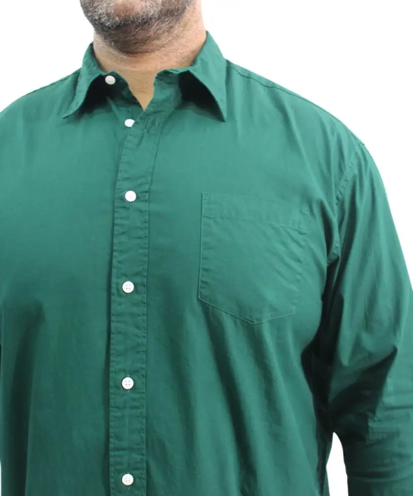 Mens Long Sleeve Oxford Shirt | Eagle Clothing | Plus Size | Big & Tall