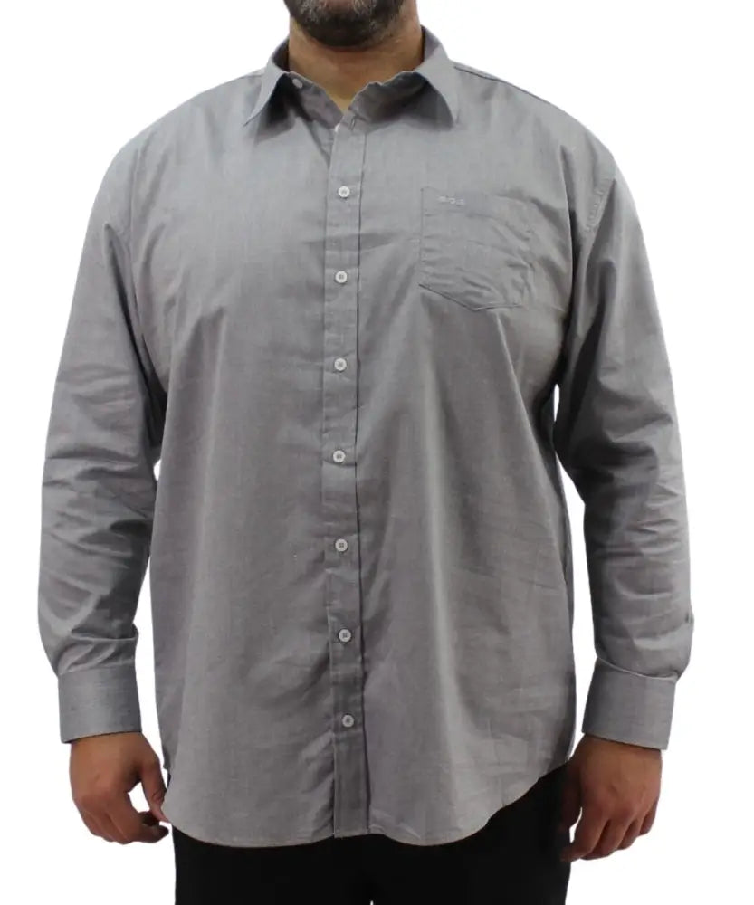 Mens Long Sleeve Oxford Shirt | Eagle Clothing | Plus Size | Big & Tall