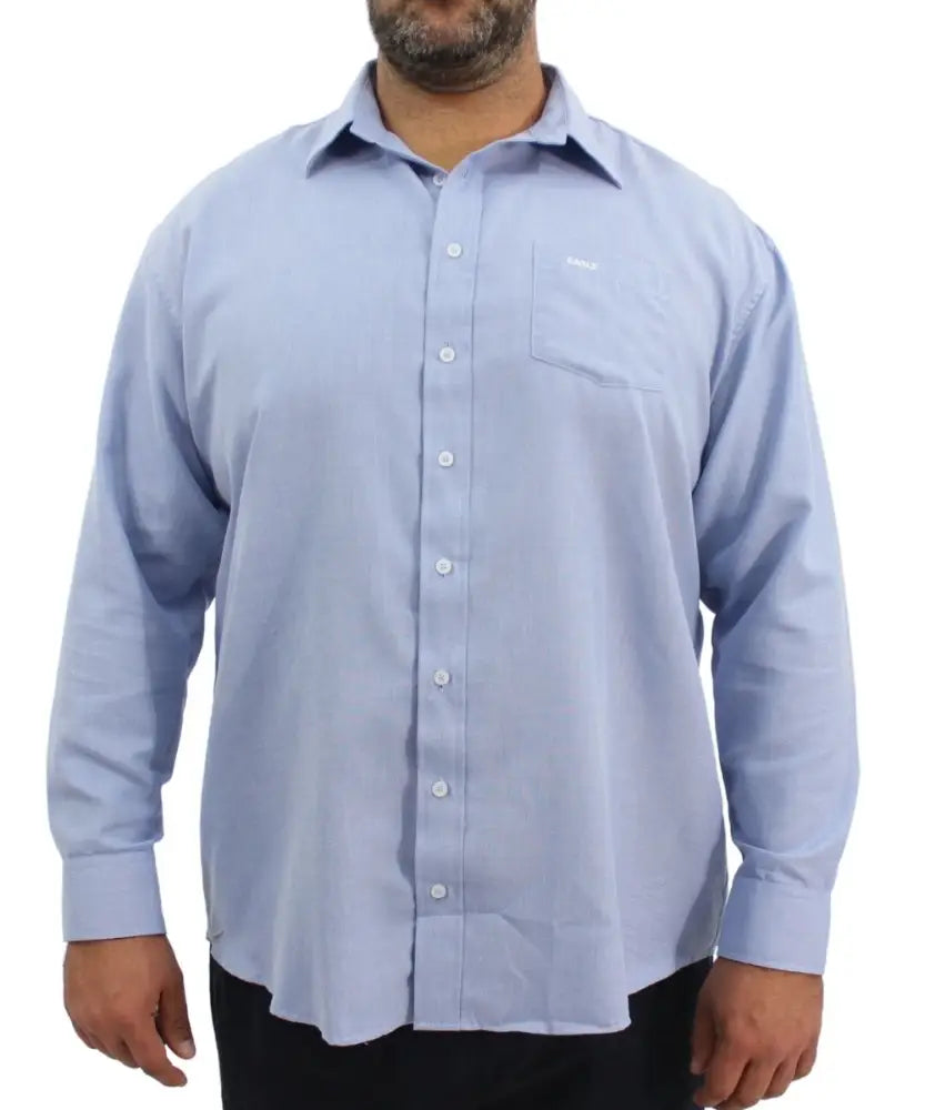 Mens Long Sleeve Oxford Shirt | Eagle Clothing | Plus Size | Big & Tall