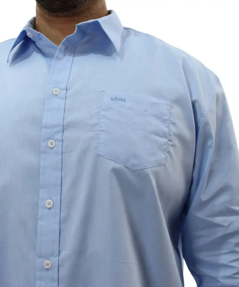 Mens Long Sleeve Oxford Shirt | Eagle Clothing | Plus Size | Big & Tall