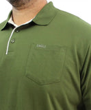 Mens Plain Contrast Golfer | Eagle Clothing | Plus Size | Big & Tall