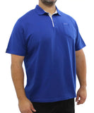 Mens Plain Contrast Golfer | Eagle Clothing | Plus Size | Big & Tall