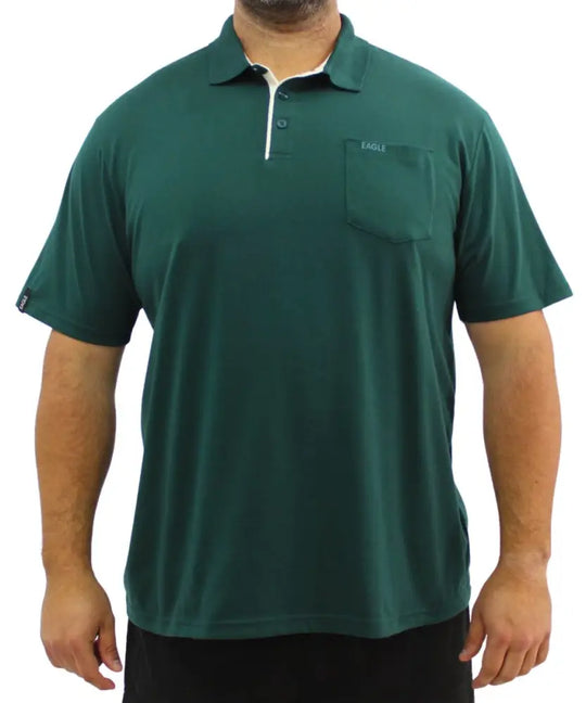 Mens Plain Contrast Golfer