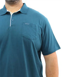 Mens Plain Contrast Golfer | Eagle Clothing | Plus Size | Big & Tall