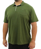 Mens Plain Contrast Golfer | Eagle Clothing | Plus Size | Big & Tall