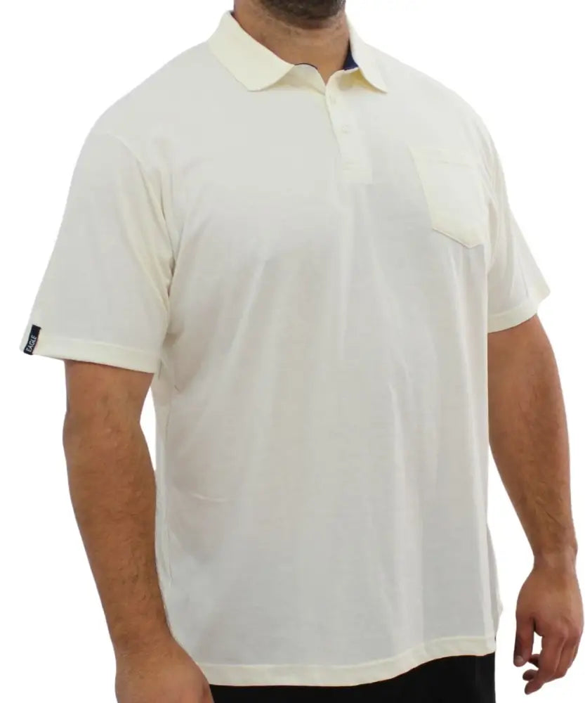 Mens Plain Contrast Golfer | R329.90 | Eagle Clothing | Plus Size | Big & Tall