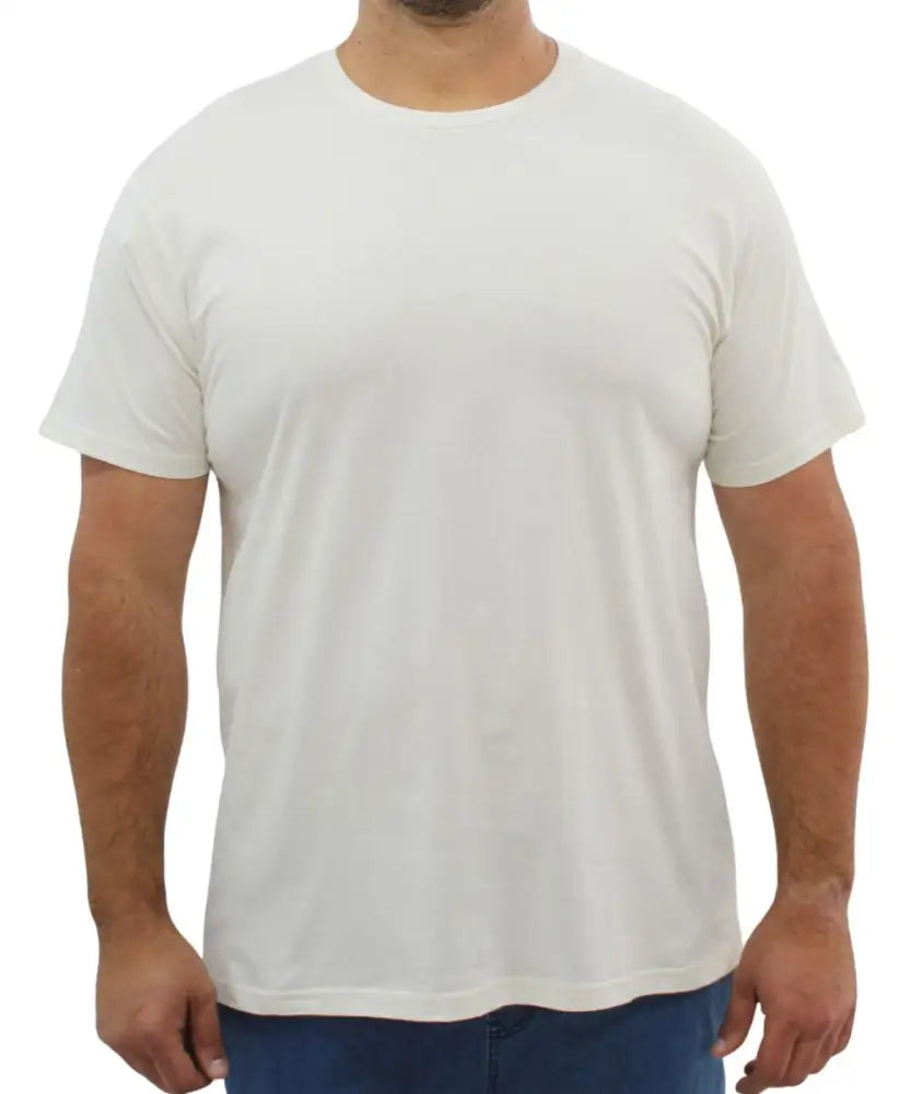 Mens Plain Cotton Crew Neck Tee