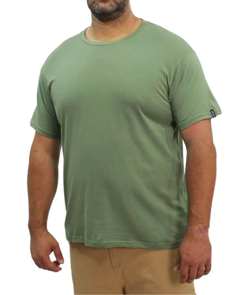 Mens Plain Cotton Crew Neck Tee | Eagle Clothing | Plus Size | Big & Tall