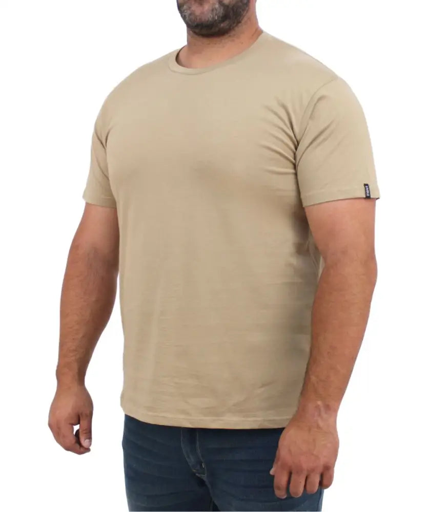 Mens Plain Crew Neck Tee | Eagle Clothing | Plus Size | Big & Tall
