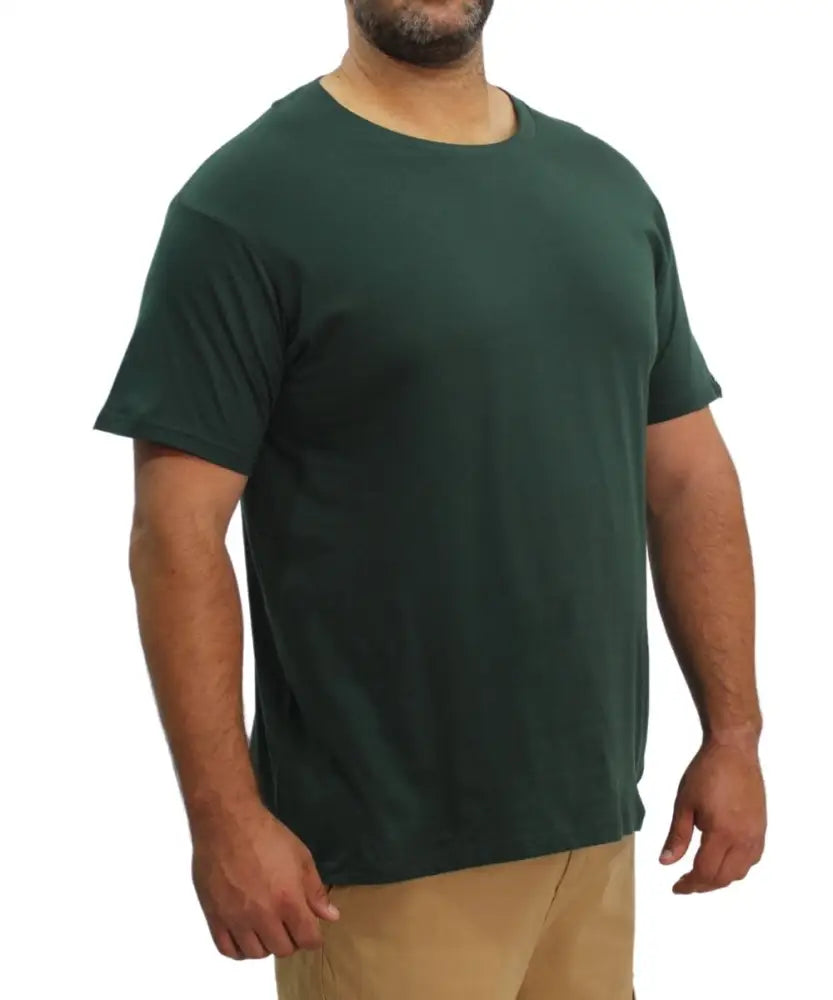 Mens Plain Crew Neck Tee | Eagle Clothing | Plus Size | Big & Tall