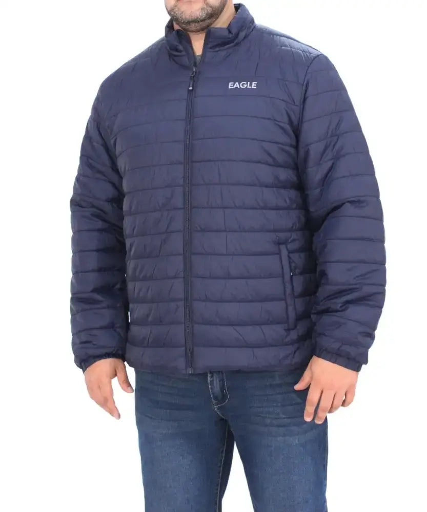 Mens Plain Puffer Jacket | Eagle Clothing | Plus Size | Big & Tall