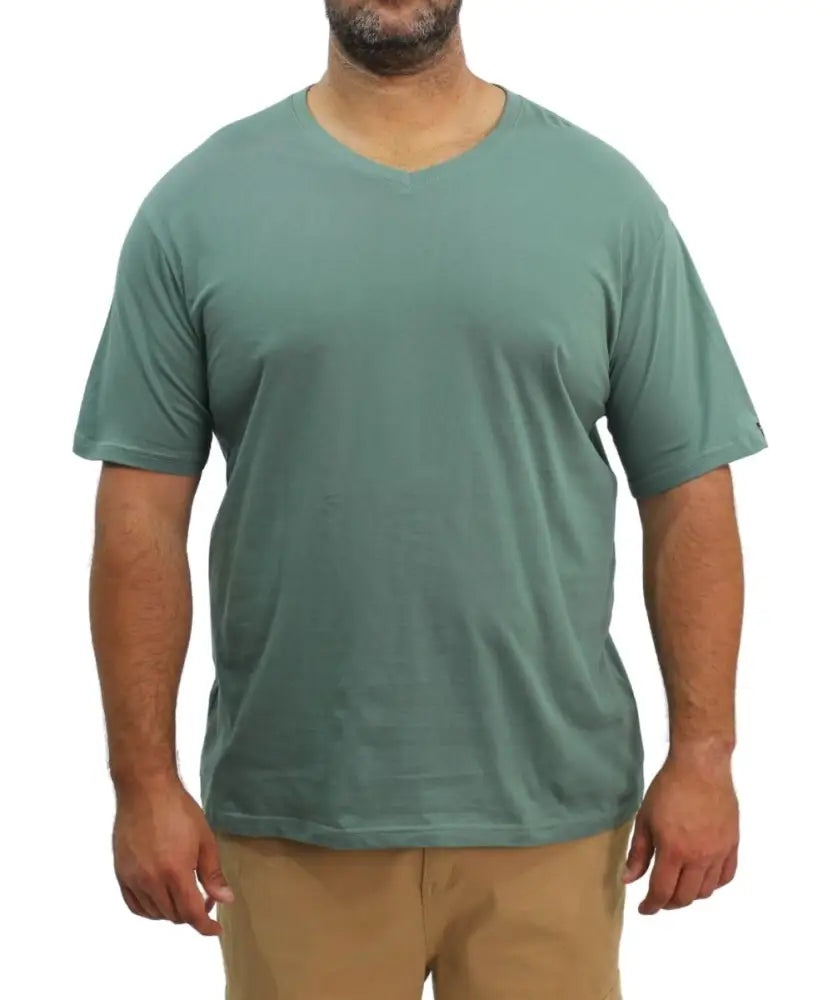 Mens Plain VNeck Tee | R249.90 | Eagle Clothing | Plus Size | Big & Tall