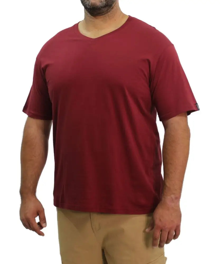 Mens Plain VNeck Tee | Eagle Clothing | Plus Size | Big & Tall