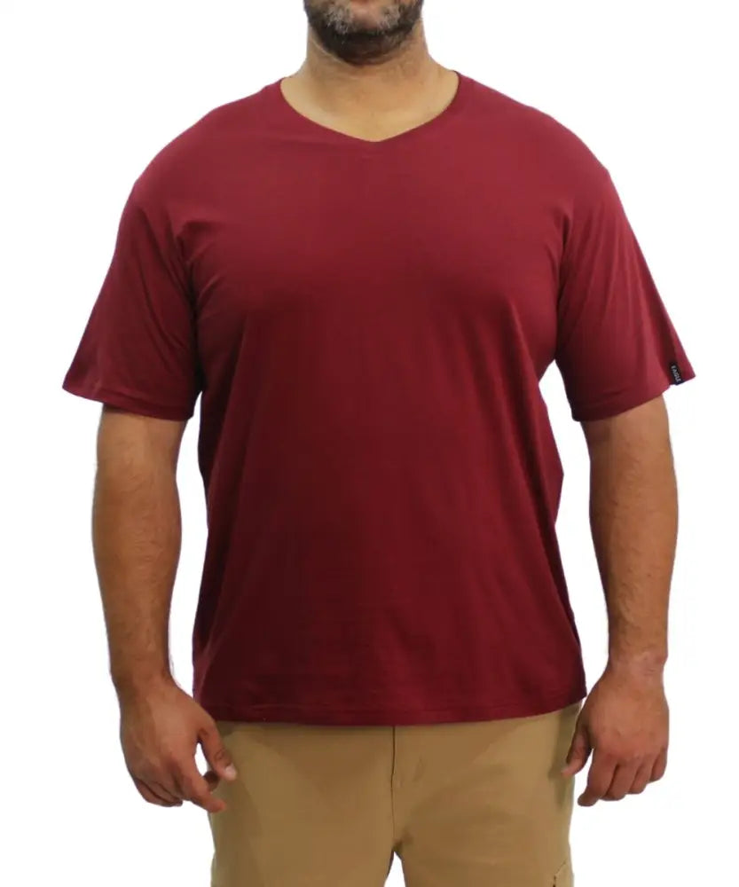 Mens Plain VNeck Tee | R249.90 | Eagle Clothing | Plus Size | Big & Tall