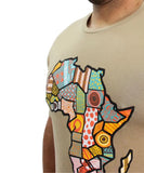 Mens Printed Africa Tee | Eagle Clothing | Plus Size | Big & Tall