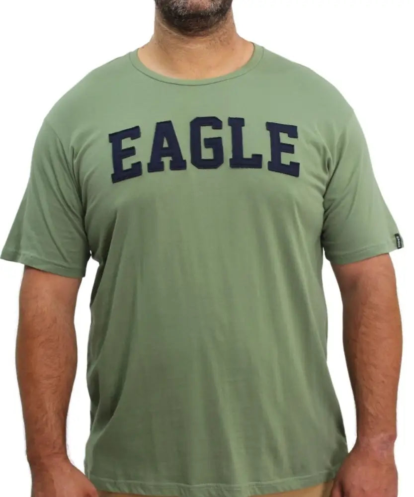 Mens Printed Applique Tee | R279.90 | Eagle Clothing | Plus Size | Big & Tall