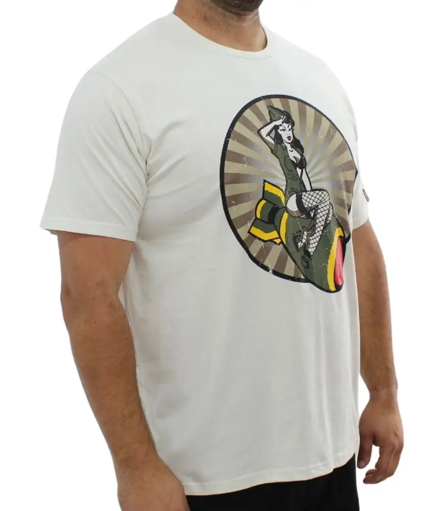 Mens Printed Babe Bomb Tee | Eagle Clothing | Plus Size | Big & Tall