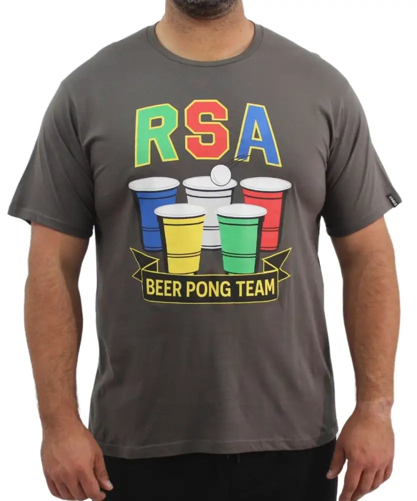 Mens Printed Beer Pong Tee | R279.90 | Eagle Clothing | Plus Size | Big & Tall