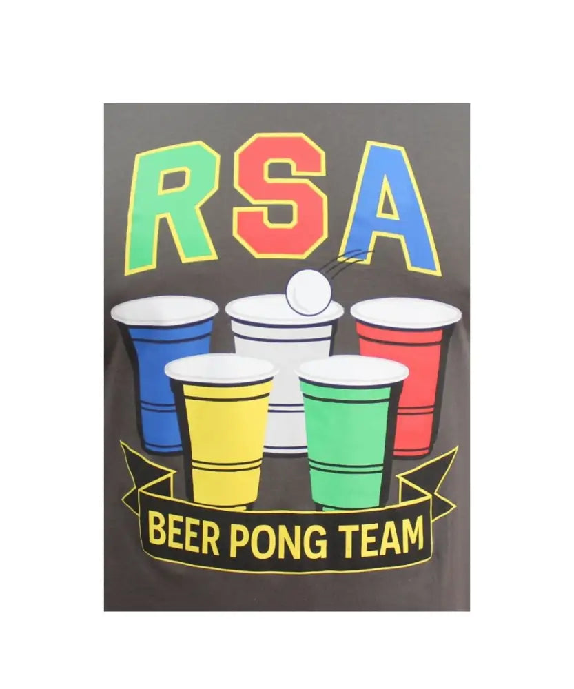 Mens Printed Beer Pong Tee | Eagle Clothing | Plus Size | Big & Tall