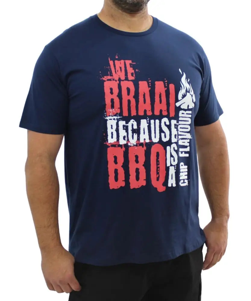 Mens Printed Braai Tee | Eagle Clothing | Plus Size | Big & Tall