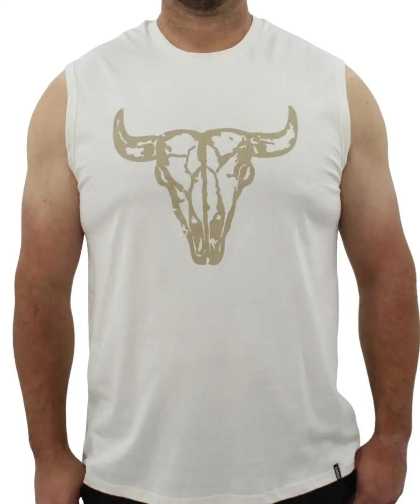 Mens Printed Bull Vest
