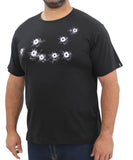Mens Printed Bullet Holes Tee | Eagle Clothing | Plus Size | Big & Tall