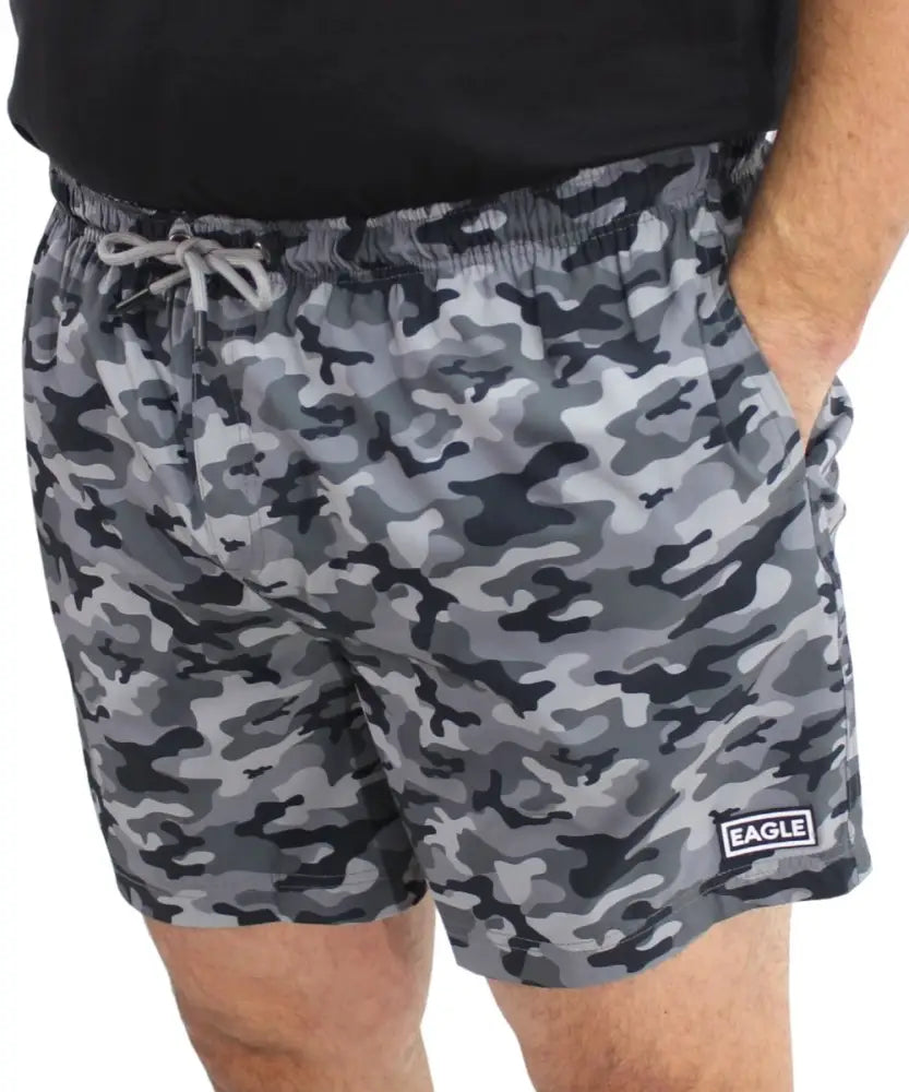 Mens Printed Camo Swim Shorts | Eagle Clothing | Plus Size | Big & Tall
