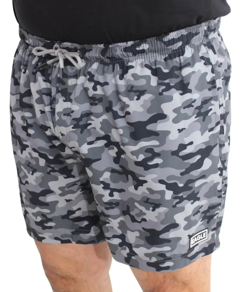 Mens Printed Camo Swim Shorts | R449.90 | Eagle Clothing | Plus Size | Big & Tall