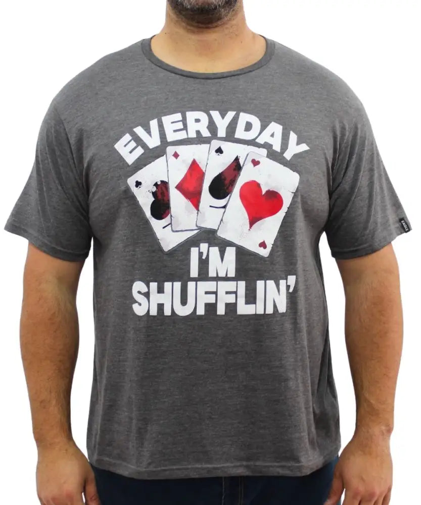 Mens Printed Card Shuffling Tee | R279.90 | Eagle Clothing | Plus Size | Big & Tall
