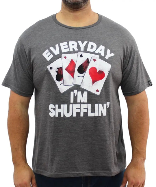Mens Printed Card Shuffling Tee